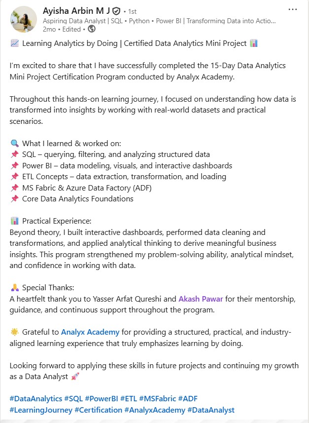 Analyx Academy – Data Analytics & Data Science Courses