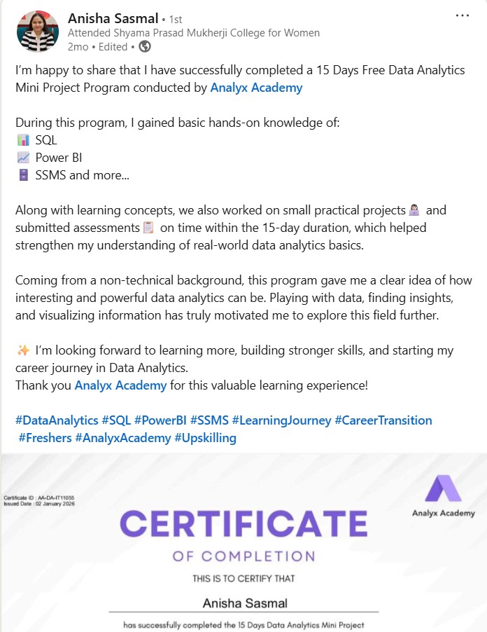 Analyx Academy – Data Analytics & Data Science Courses
